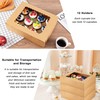 Hoewina 6PCS Cupcake Boxes - Hold 12 Count Cupcake Containers