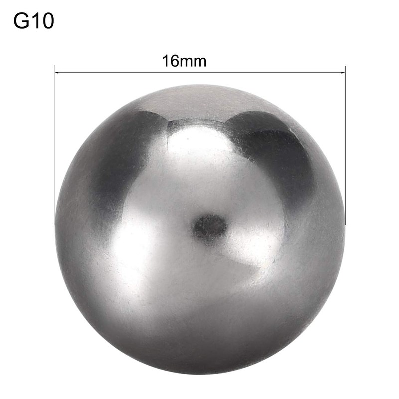 sourcing map Precision Chrome-Plated Steel Bearing Balls 16 mm G10
