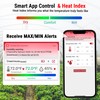 ThermoPro TP358 Bluetooth Thermometer for Room Temperature with Built-in Clock,