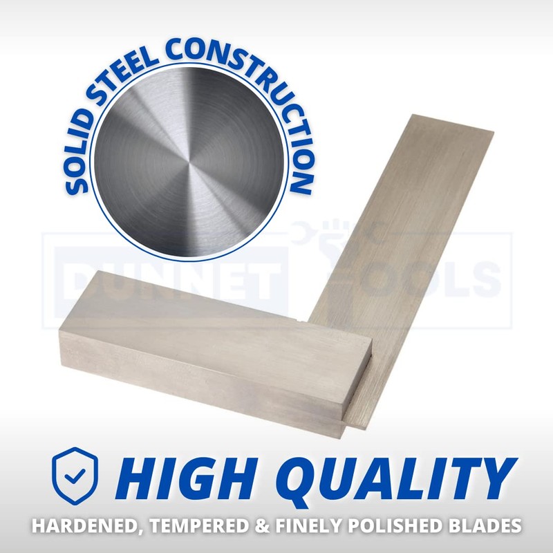 Dunnet Tools Engineers Square 4" / 100mm Durable Right Angle
