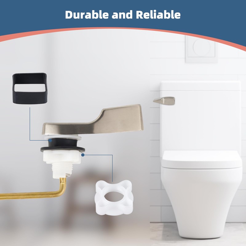 iFealClear Universal Toilet Handle Lever Flush Replacement, Front Mount Toilet