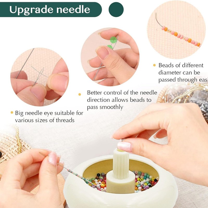 Beadalon Mini Bead Spinner Bowl, Fácil Encordado de Cuentas, Fabricación