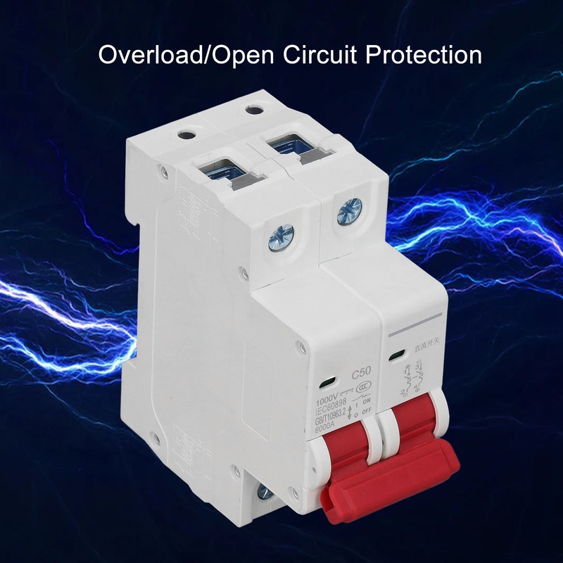 DC Miniature Circuit Breaker 2P Solar PV System 50A DIN