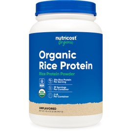 Nutricost Organic Rice Protein Powder (2 LB) - Gluten-Free, Non-GMO