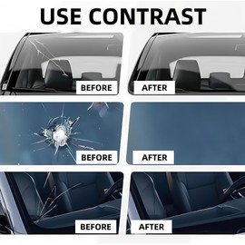 Windshield Chip Repair Kit,Quick Repair Scratch Chip Cracks Repair Kit,Windscreen Chip Repair Crack Gone Repair Kit,Car Scratch Remover,Windscreen Repair Kit,Glass Scratch Remover Windscreen