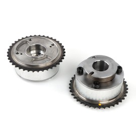 Bulubiu 2PCS Engine Timing Camshaft VVT Gear Set 24350-3CGA1 Fit For 2015-2020 Sedona,for 2014-2019 Santa Fe,for 2011-2016 Genesis 3.3L 3.8L Aftermarket Parts Replacement OE 24370-3CGA0