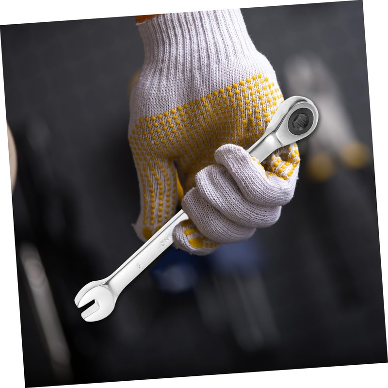 jojofuny 6mm Dual Head Combination Wrench Ratchet Spanner for Easy