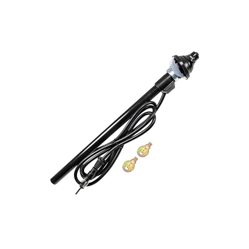 tomzz Audio 1000-014-1 Universal Mudguard Telescopic Antenna Large Head Cable