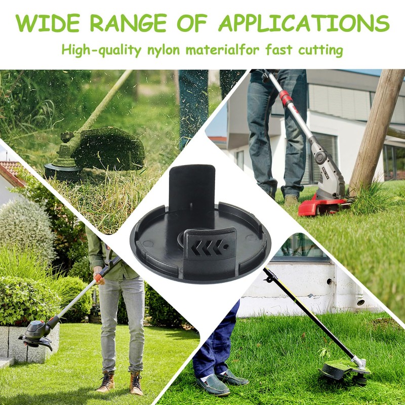 EPLZON Pack of 4 Lawn Trimmer Spool Cap, Cordless Lawnmower