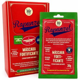 Caja de la mascarilla Lola Cosmetics Rapunzel de 30g con 10 sachets.