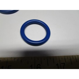 Unknown Lot of 10 Blue Teflon Coated O-RINGS 1-1/8" ID x 1-1/2" OD x 3/16" Section
