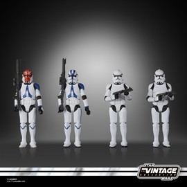 STAR WARS STAR WARS The Vintage Collection Phase II Clone Trooper, Ahsoka 3.75 Inch Collectible Action Figure 4-Pack