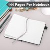 OMEYA (2 Pack) Pocket Notebook Notepad,3.5" x 5.5" Ruled PU