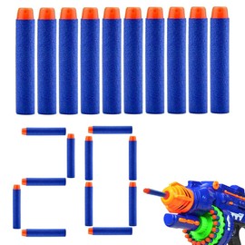 SGERUFZ 20 Dardos Nerf Munición de Espuma Compatible with Pistolas Nerf Elite, Refill Darts for Blasters de la Series N-Strike, Accessories para Blaster Nerf (Regalo de Fiesta para Niños)