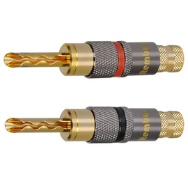 Rembus BS-216 High End Banana Plug Gold-Plated Tube Pack of 4