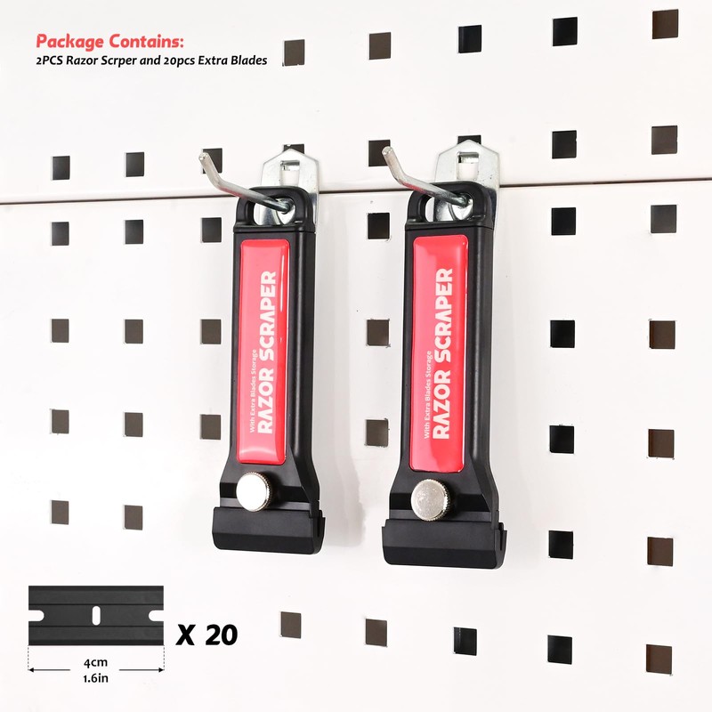 EHDIS Plastic Scraper Kit - 2 Scrapers with 20 Plastic