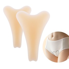 camel toe concealer 2 Pack - Invisible and comfortable, Reusable Anti camel toe underwear for women, waterproof and sweatproof, gentle and skin-friendly, camel toe cushion