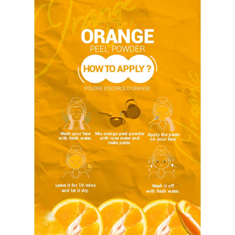 She MAde Orange peel powder