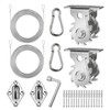 COOLYARD Shade Sail Hardware Kit Ratchet Winch Set Cable Rope