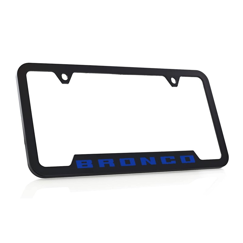 Ford Bronco UV Printed License Plate Frame - Velocity Blue