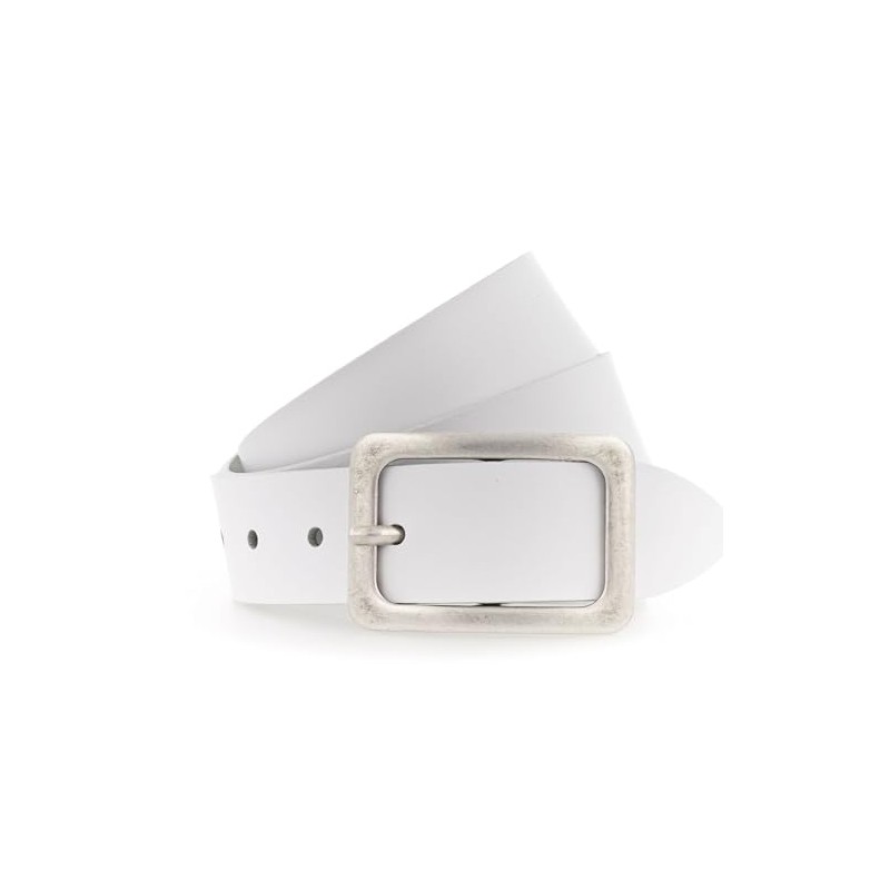 Vanzetti Women's Belt Leather White 3.5 cm Women's Belt, White