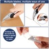 WILLBOND 2 Sets Silver Fixed Roofing Knife with 30 Blades