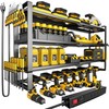 Large Power Tool Organizer Wall Mount with Charging Station for