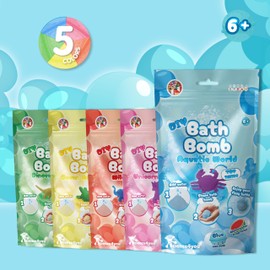 Science4you Bath Bombs Blue Bag for Kids +6 – Bath Bombs Making Kit, Crab Educative Science Kits, Cosmetic Experiment, Stem Toys, Cosmetic Gift to Birthday, Christmas for Girls & Boys Age 6 7 8+