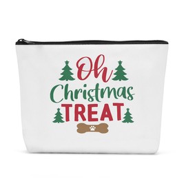 Sldpngo Christmas Makeup Bag Christmas Purses for Women Christmas Travel Organizer Travel Toiletry Bag Christmas Season Cosmetic Bag for Women Gifts for Christmas Oh Christmas Treat