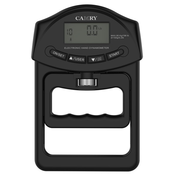 CAMRY Digital Hand Dynamometer Grip Strength Measurement Meter Auto Capturing Electronic Hand Grip Power