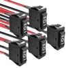 QTEATAK 5Pcs SPDT 3 Pins 3 Position Pre-Wired ON/Off/ON Toggle