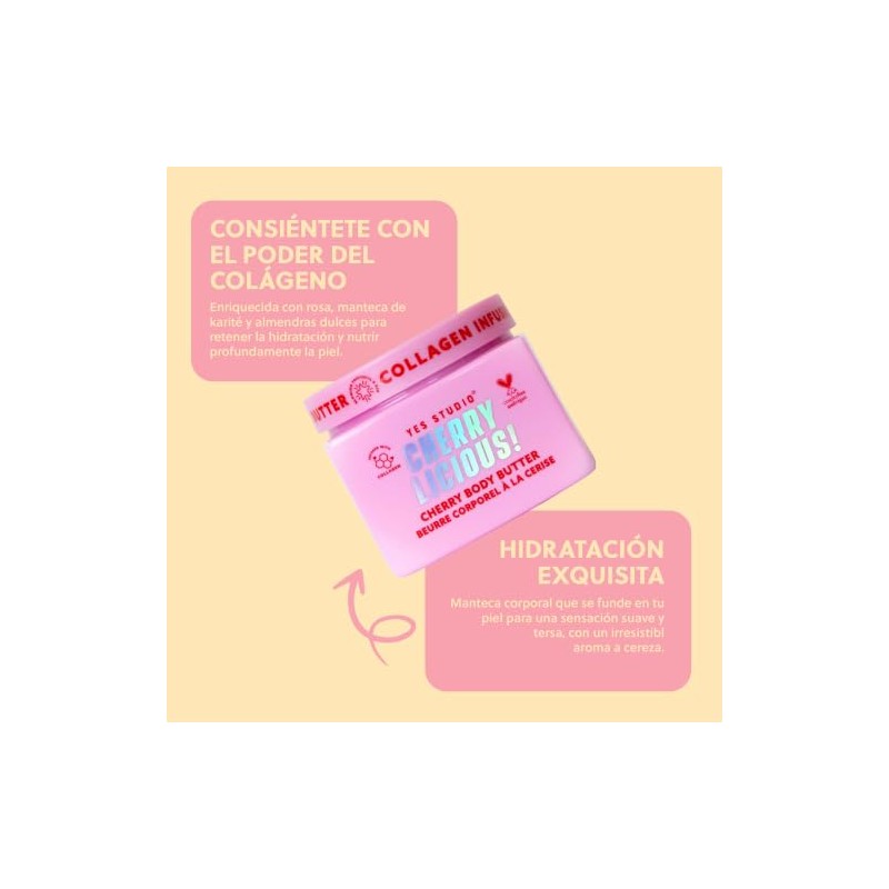 Cherry Licious Body Butter Crema Corporal Colágeno Cereza 400