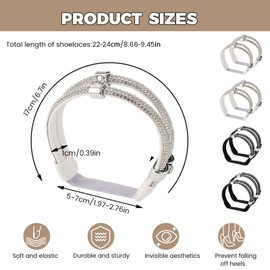 Rhinestone Elastic High Heels Shoe Lace Band, Detachable Anti Loose High Heels Shoelace, Shiny Replacement Ankle Straps Belt, Style 1, Universal Sizes