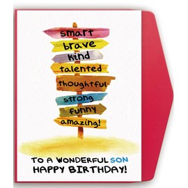Mcduldul Birthday Card for Son | Funny Birthdays Cards Gifts for Adult Sons from Mom Dad Parents| Happy Birthday to A Wonderful Sons