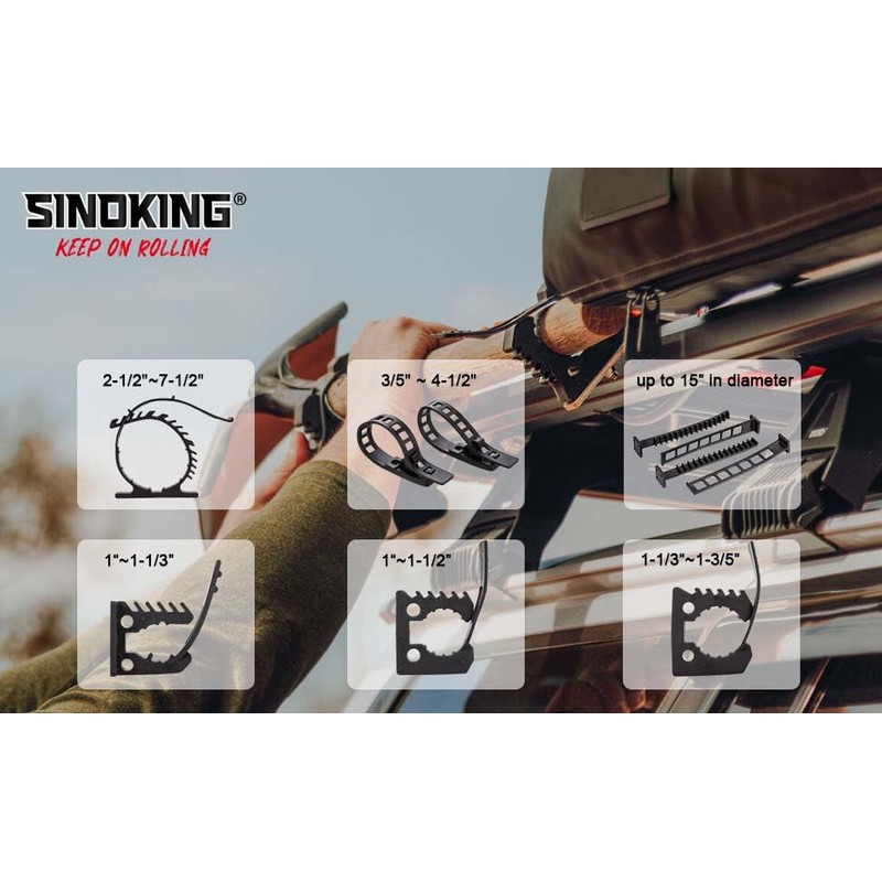 SINOKING Rubber Clamp for Mounting Tools & Equipment 1 to