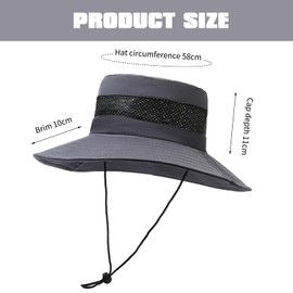 Roinaid Fischerhüte,Sonnenhut Damen Faltbar,Safari Hut Herren,Fischerhut Damen,Anglerhut,Sommerhut mit Breiter Krempe,Schnelltrocknend und Faltbar Geeignet für Outdoor,Wandern,Camping,Angeln