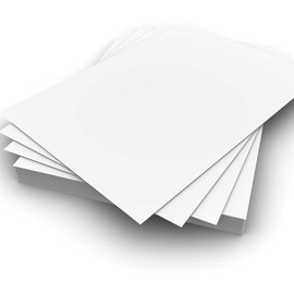 25 x A5 White Card - Single Sided 300gsm Smooth White Craft Cardstock