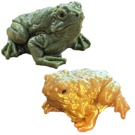 Taba Squishy Frog Toy, Realistic Frog Figurines Simulation Animal Model Soft Stretchy Spoof Vent Stress Toy Frog Party Decor for Relief, Elastic Spoof to Vent Stress Party Toy