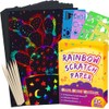 FUNNYB&G Rainbow Scratch Paper Art for Kids - 60 Pcs