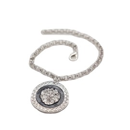 Women Western Fashion Jewelry Boot Chain Bracelet Silver Metal Shoe Big Lion Coin Medallion Charm