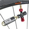 R250 Preset Type CO2 Inflator, Black/Red, Includes Air Pressure Gauge,