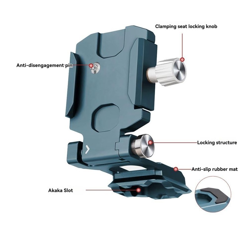Aswalling Foldable Dovetail Base L-Bracket QR Plate for DSLR Cameras,