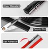 Miuwauer Flexible Quarter Round Molding Self Adhesive (Black, 19.7 Ft)