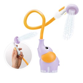 Yookidoo - Elephant Purple Hand Shower - Play Bath and Shower Awakening of the Senses - Water Hose - Gift for Babies from 0 to 2 Years