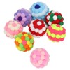 8pcs Cat Ball Toys Elastic Soft Colorful Interactive Chasing Chewing