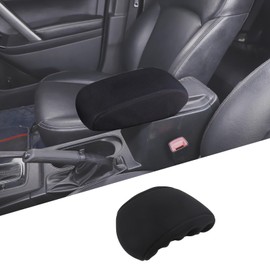 Center Console Armrest Cover Fit for Subaru Forester 2013-2018, Cloth Center Console Armrest Cushion Cover, Armrest Box Mat Protection Accessories (Cloth, Black)