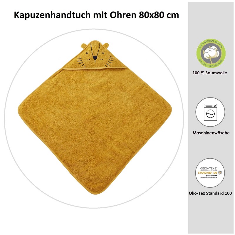 Familando Hooded Towel Lion with Ears for Babies and Toddlers,