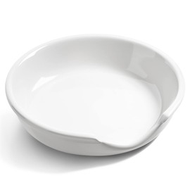 LE TAUCI Ceramic Spoon Rest, 4.8 Inch Spoon Rest for Stove Top, Spoon Holder for Kitchen Counter, Coffee Spoon rest, Utensil Rest for Cooking, True White