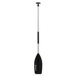 Attwood 11765-1 Canoe Paddle, Aluminum and Plastic, 5-Feet Long, Black Blade, Ergonomic Grip