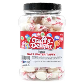 Taffy Delight Salt Water Taffy (16oz, Vanilla)